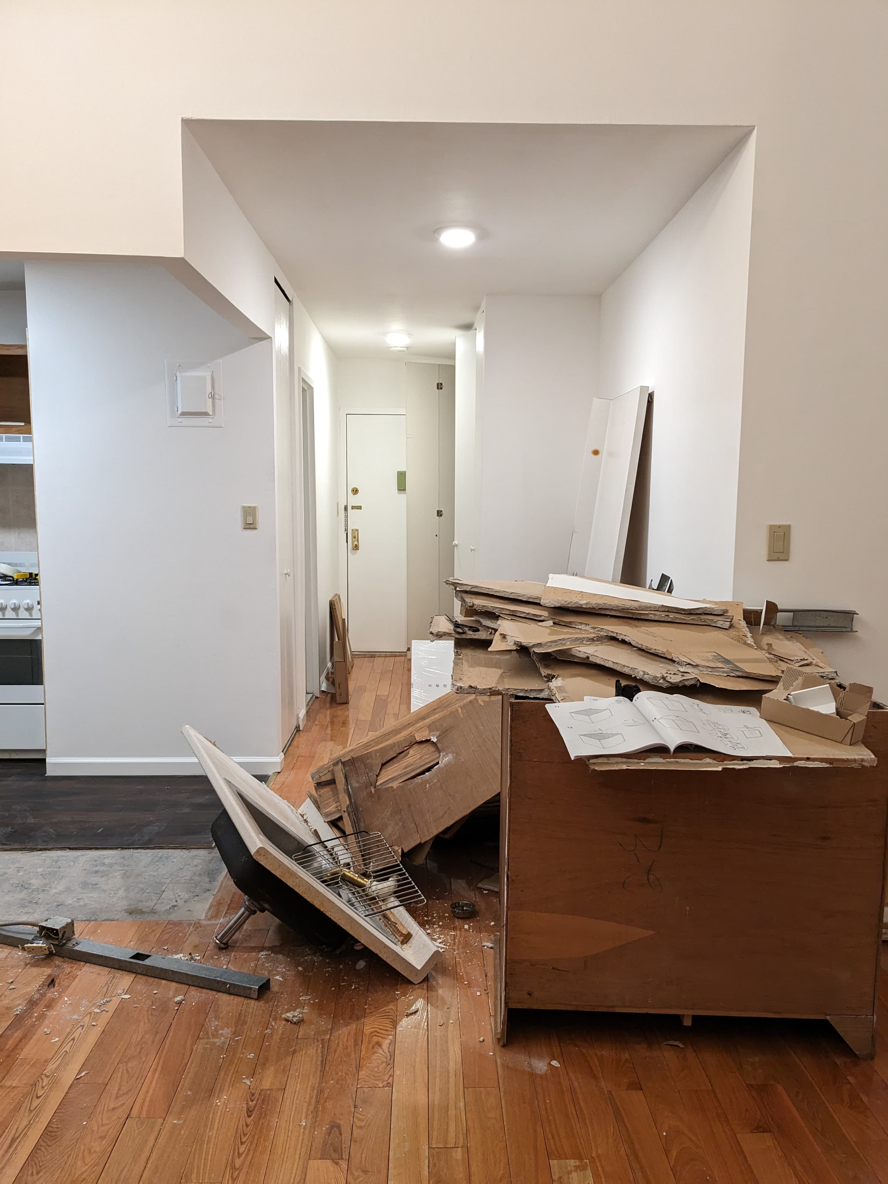 Demolition was fun at first, but then it got messy.